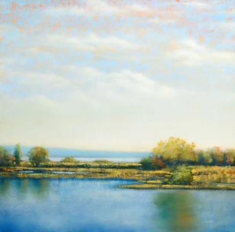 Marsh 4, Oil on canvas by Jason Jarava