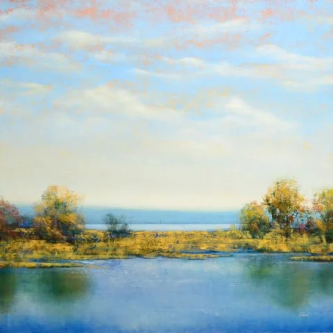 Marsh 5, Oil on canvas by Jason Jarava