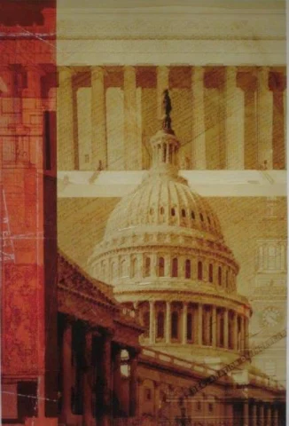 Capital, Acrylic on canvas by Margaritte Antillion