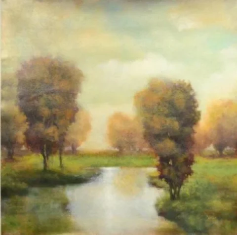 River Bank II, Acrylic on canvas by Jason Jarava