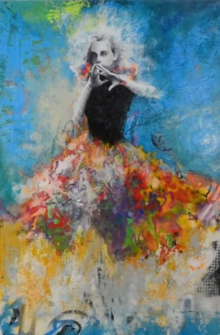 Magic, Acrylic on canvas by Margaritte Antillion