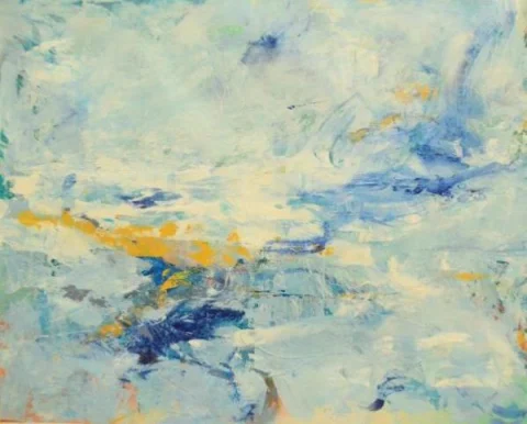 Blue Expression, Acrylic on canvas by Jason Jarava