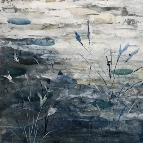 Pond, Acrylic on canvas by Jason Jarava