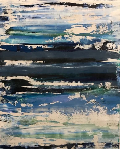Lateral Movement, Acrylic on canvas by Jason Jarava