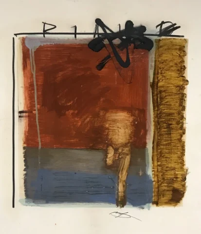 1316 x-18, Wax on paper by TL Lange