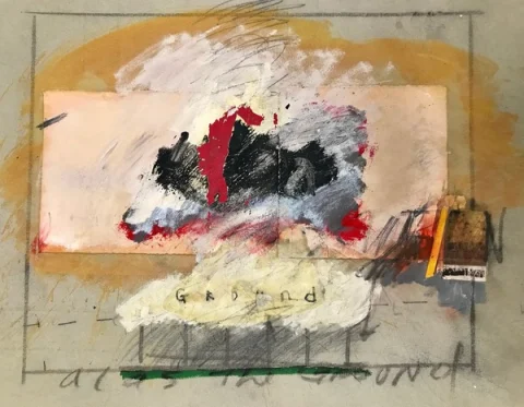LTOC 553, Wax on canvas by TL Lange