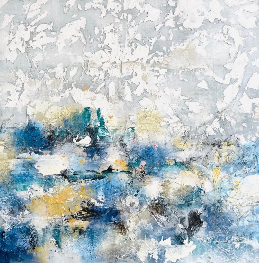 Swimmer’s View, Acrylic on canvas by Alexys Henry