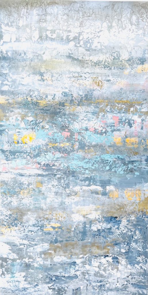 Upward Rays 6, Acrylic on canvas by Alexys Henry