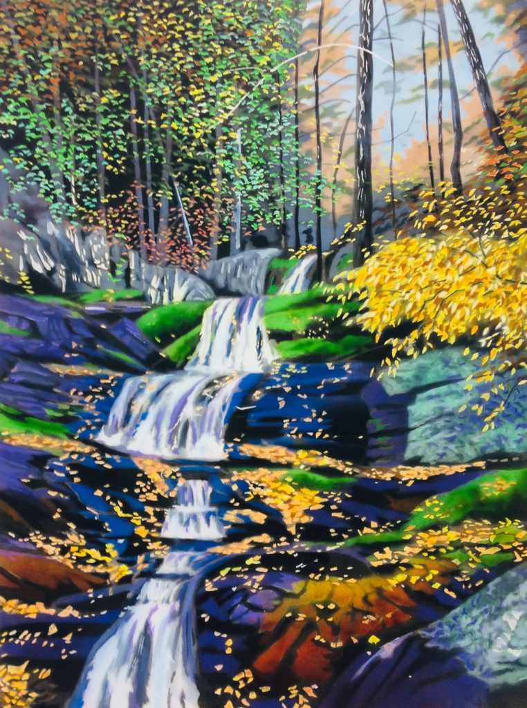 Autumn Falls litho by David Kessler