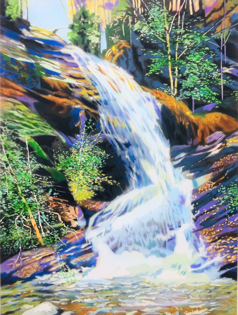 Upper Falls litho by David Kessler