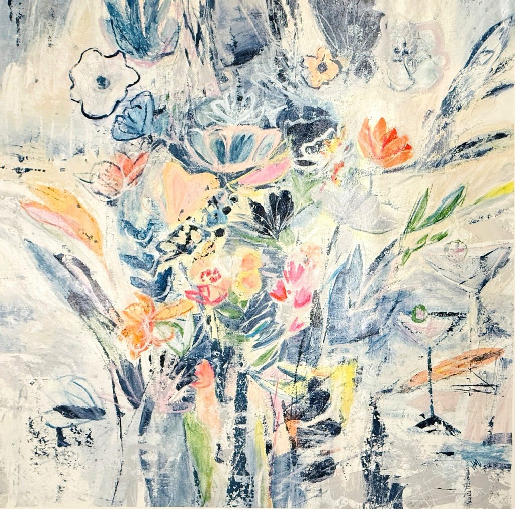 Drinks and Leaves I by Jodi Maas