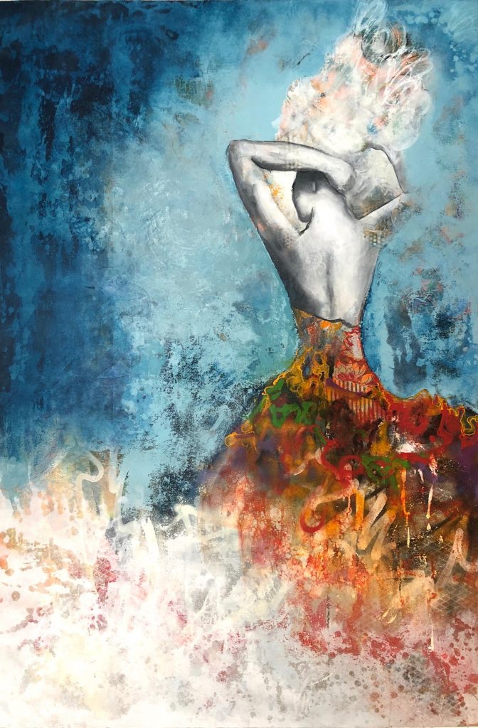 Magic II, Acrylic on canvas by Margaritte Antillion
