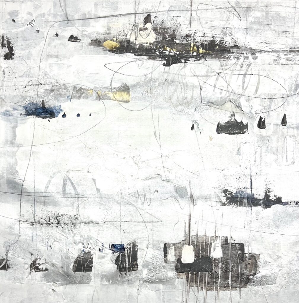 Dab of Pen IV, Acrylic on canvas by Joshua Schicker
