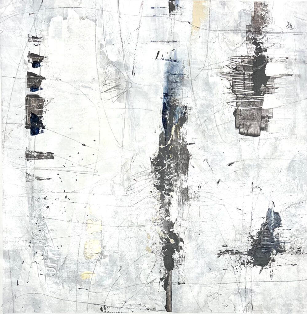 Dab of Pen V, Acrylic on canvas by Joshua Schicker