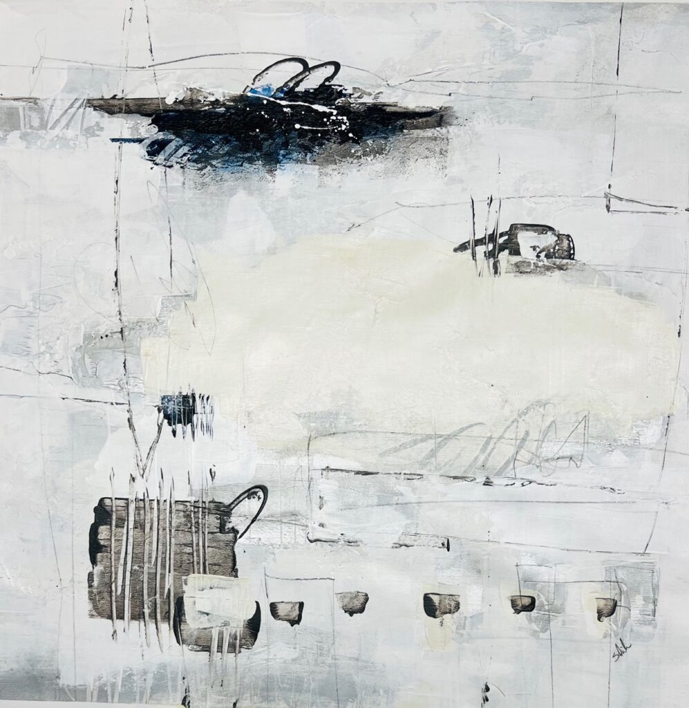 Pen and Pencil Match I, Mixed on canvas by Joshua Schicker