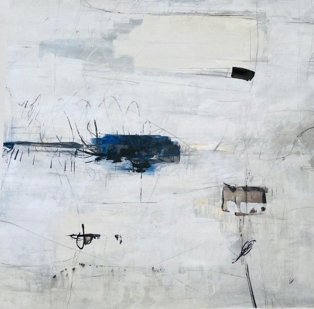 Rendering a Sketch I, Acrylic on canvas by Joshua Schicker