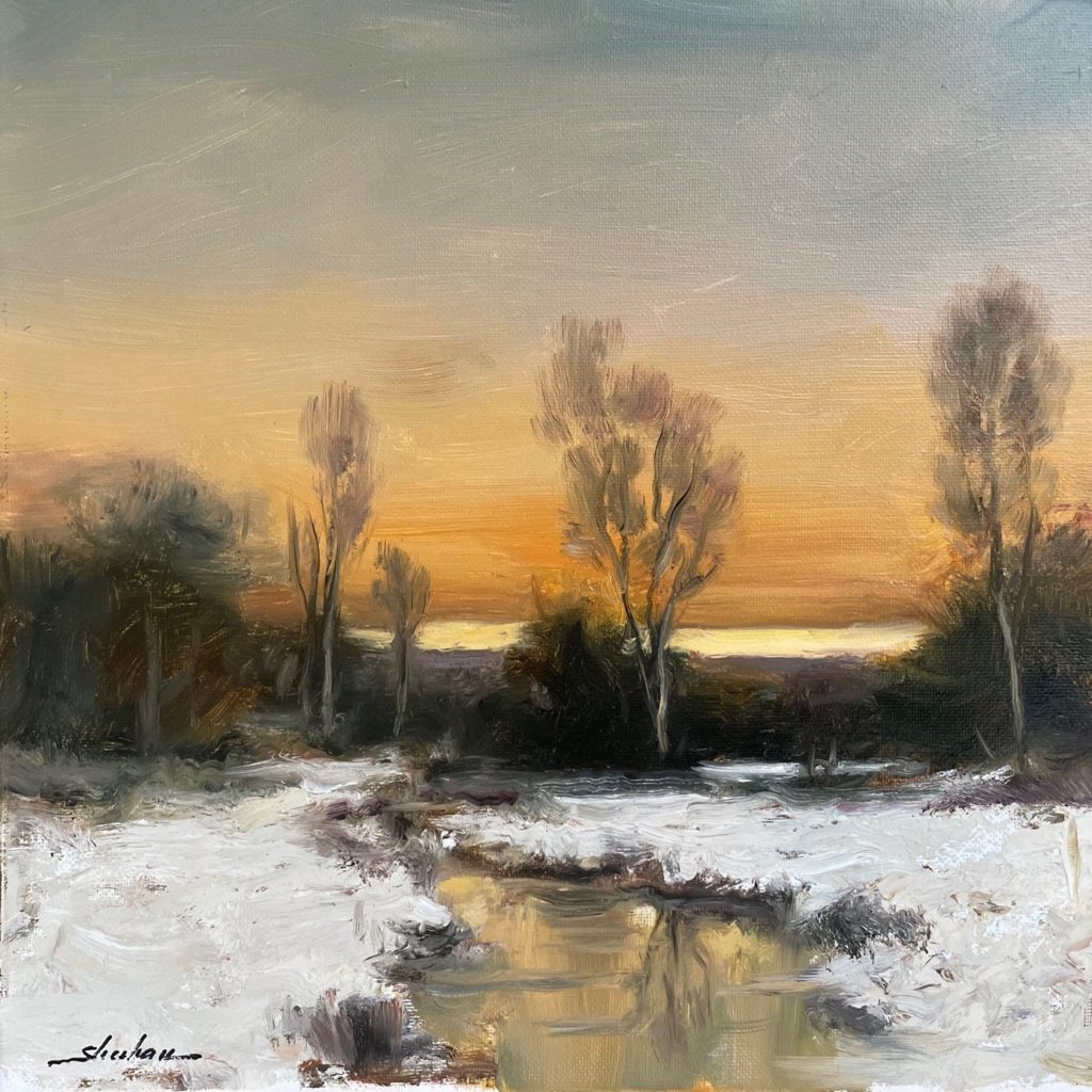 Untitled (21110712), Oil on canvas by Dennis Sheehan
