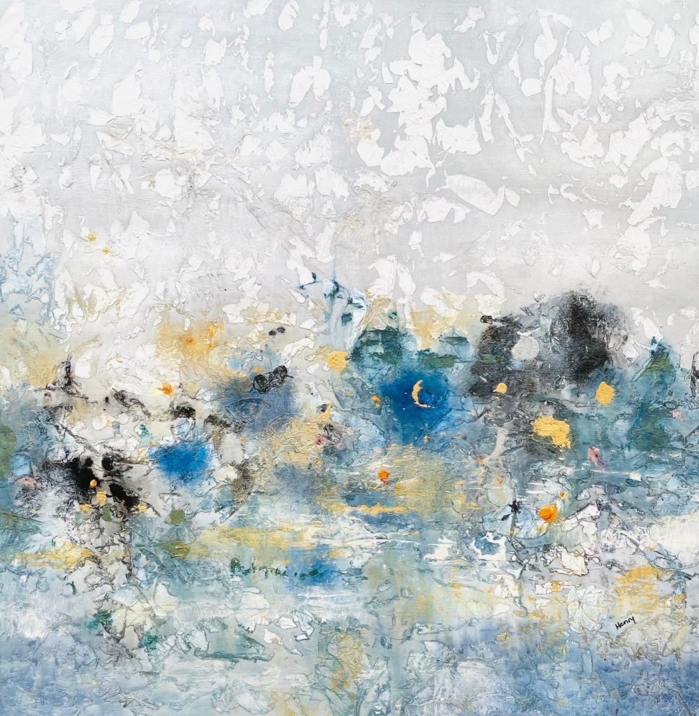 Squaring Up the Gems II, Mixed media on canvas by Alexys Henry