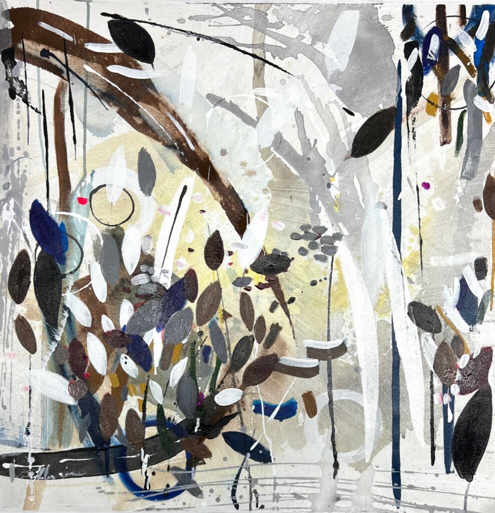 Arboreal Ab VI, Mixed on canvas by Helen Zarin