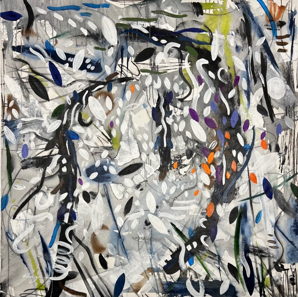 Arboreal IV, Mixed on canvas by Helen Zarin