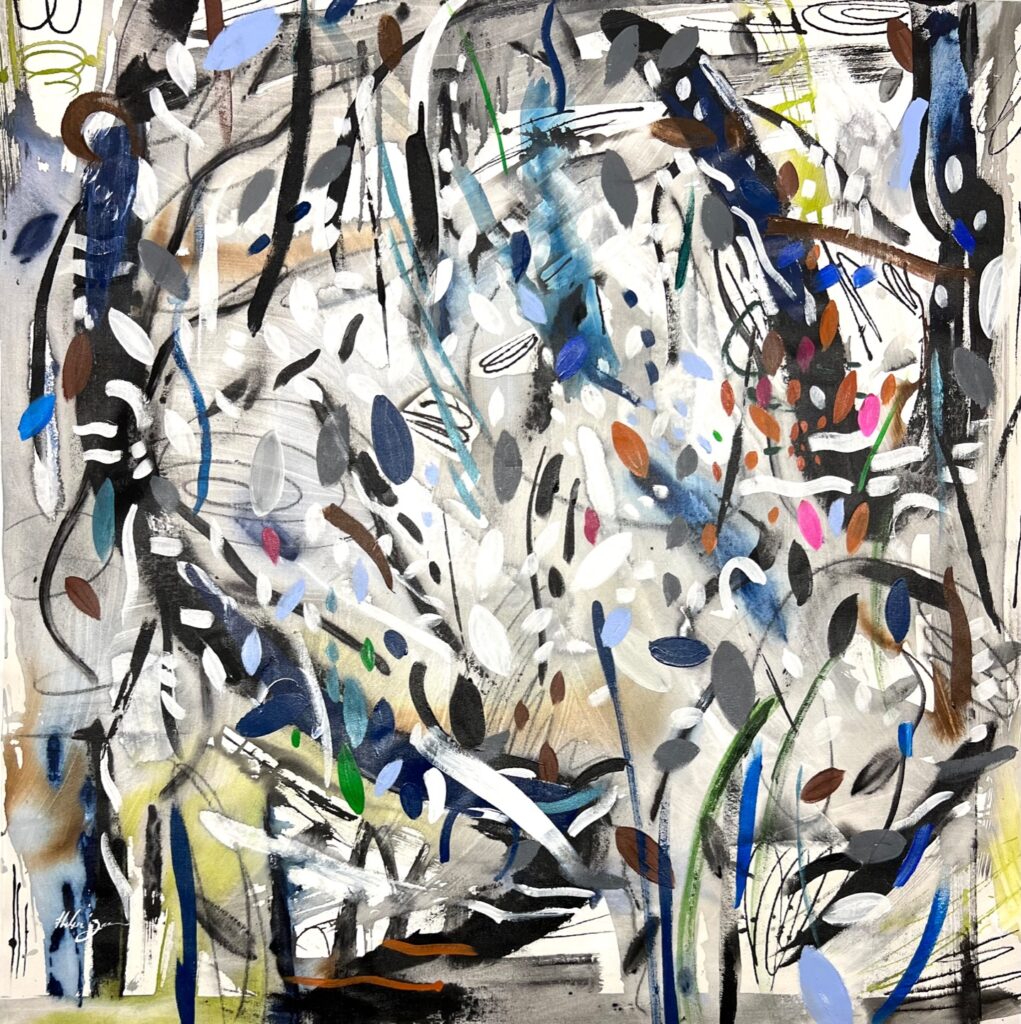 Arboreal V, Mixed on canvas by Helen Zarin