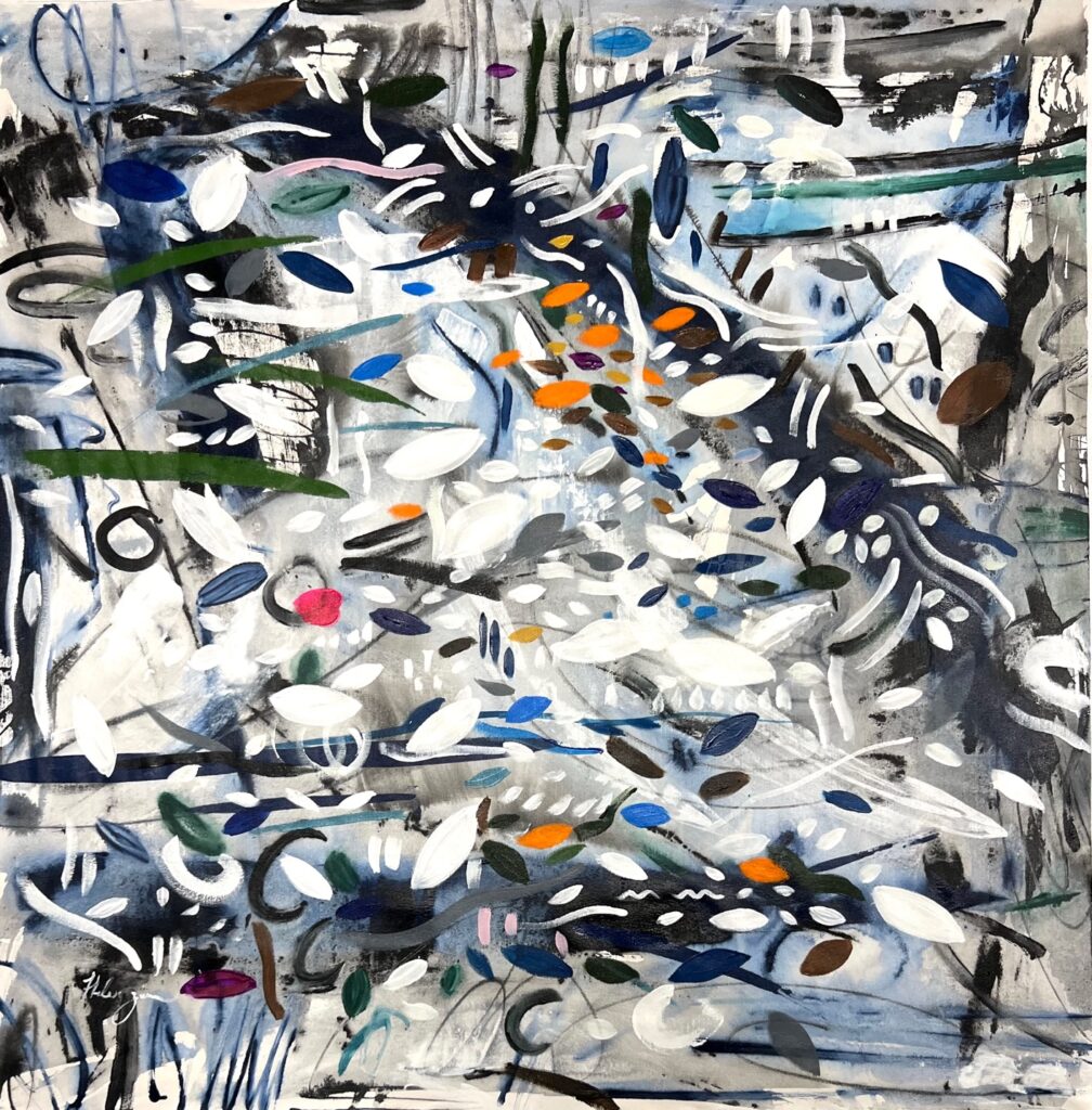 Arboreal XXI, Mixed on canvas by Helen Zarin