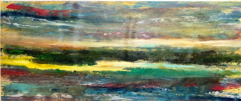 Sea X-3, Oil on canvas by Helen Zarin