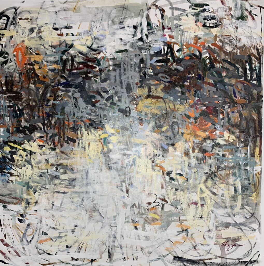 Vision Landscape XXI, Mixed on canvas by Helen Zarin