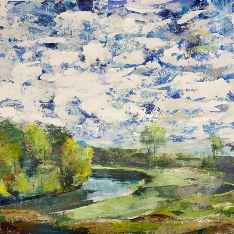 Zarin Vista Landscape 36×36 II