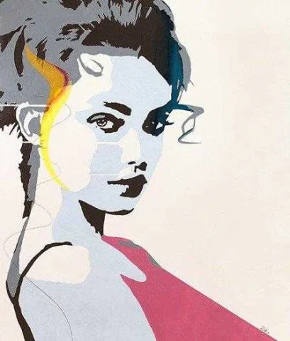 Beautiful Stranger, Acrylic on canvas by Clayton Rabo