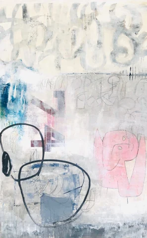 Good Trouble, Acrylic on canvas by Clayton Rabo
