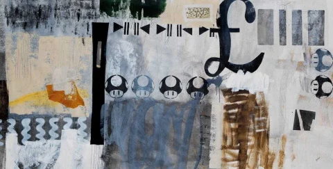 The Adults Are Talking, Acrylic on canvas by Clayton Rabo